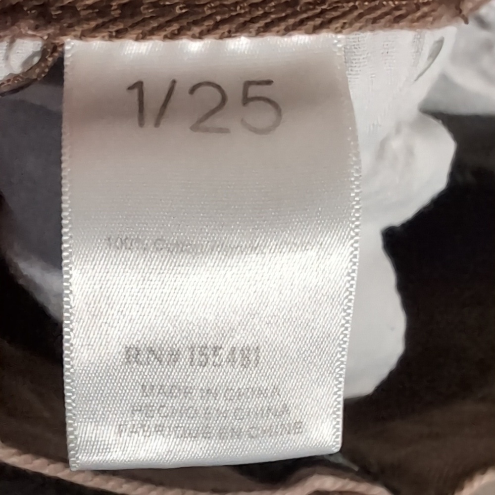 Simple Society Brown Distressed Boyfriend High Rise Jeans Size 1/25 - Picture 5 of 5